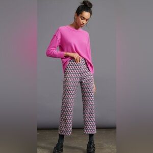 Anthropologie Beth Cropped Flare Pants, S